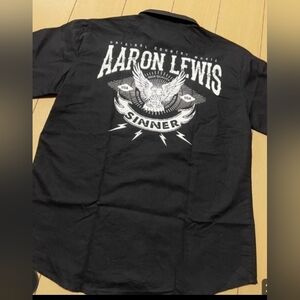 Rare Vintage AARON LEWIS  TOUR CREW SHIRT